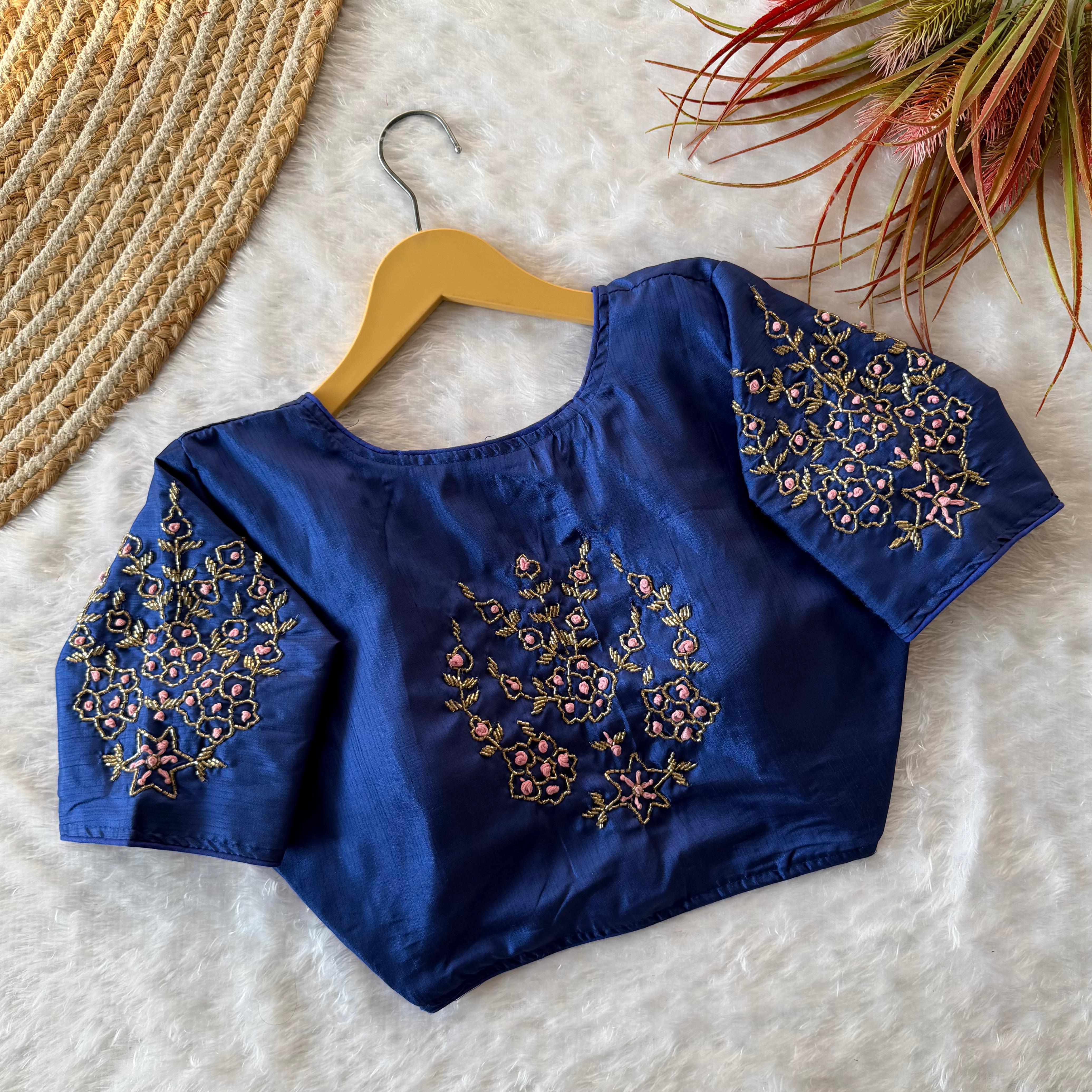 Pista Silk Designer Handwork Blouse